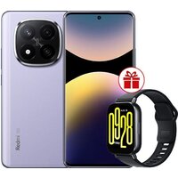 Телефон Xiaomi Redmi Note 14 Pro+ 5G 12GB/512GB международная версия (фиолетовый) + умные часы Xiaomi Redmi Watch 5 Active (черный) по акции - фото1
