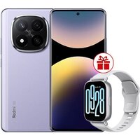 Телефон Xiaomi Redmi Note 14 Pro+ 5G 8GB/256GB международная версия (фиолетовый) + умные часы Xiaomi Redmi Watch 5 Active(серебристый) по акции - фото1