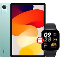 Планшет Xiaomi Redmi Pad SE 8GB/256GB международная версия (мятный) + умные часы Xiaomi Redmi Watch 3 Active (черный) по акции - фото1 Планшет Xiaomi Redmi Pad SE 8GB/256GB международная версия (мятный) + умные часы Xiaomi Redmi Watch 3 Active (черный) по акции - фото1