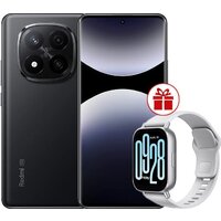 Телефон Xiaomi Redmi Note 14 Pro+ 5G 8GB/256GB международная версия (черный) + умные часы Xiaomi Redmi Watch 5 Active (серебристый) по акции - фото1