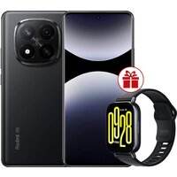 Телефон Xiaomi Redmi Note 14 Pro+ 5G 12GB/512GB международная версия (черный) + умные часы Xiaomi Redmi Watch 5 Active (черный) по акции - фото1