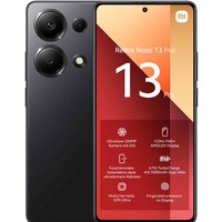Телефон Xiaomi Redmi Note 13 Pro 4G 8GB/128GB с NFC международная версия (полуночный черный) - фото1 Телефон Xiaomi Redmi Note 13 Pro 4G 8GB/128GB с NFC международная версия (полуночный черный) - фото1
