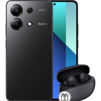 Телефон Xiaomi Redmi Note 13 6GB/128GB с NFC международная версия (полуночный черный) и Xiaomi Redmi Buds 4 Active (черный) по акции - фото1 Телефон Xiaomi Redmi Note 13 6GB/128GB с NFC международная версия (полуночный черный) и Xiaomi Redmi Buds 4 Active (черный) по акции - фото1