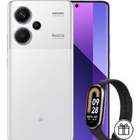 Телефон Xiaomi Redmi Note 13 Pro+ 5G 12GB/512GB с NFC международная версия (лунный белый) и Xiaomi Smart Band 8 (серый) по акции - фото1