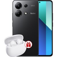 Телефон Xiaomi Redmi Note 13 6GB/128GB с NFC международная версия (полуночный черный) и Xiaomi Redmi Buds 4 Active (белый) по акции - фото1 Телефон Xiaomi Redmi Note 13 6GB/128GB с NFC международная версия (полуночный черный) и Xiaomi Redmi Buds 4 Active (белый) по акции - фото1